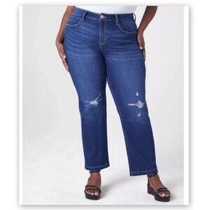 NWT Lane Bryant Flex Magic Waistband Midrise Slim Straight Ankle Jeans Size 20